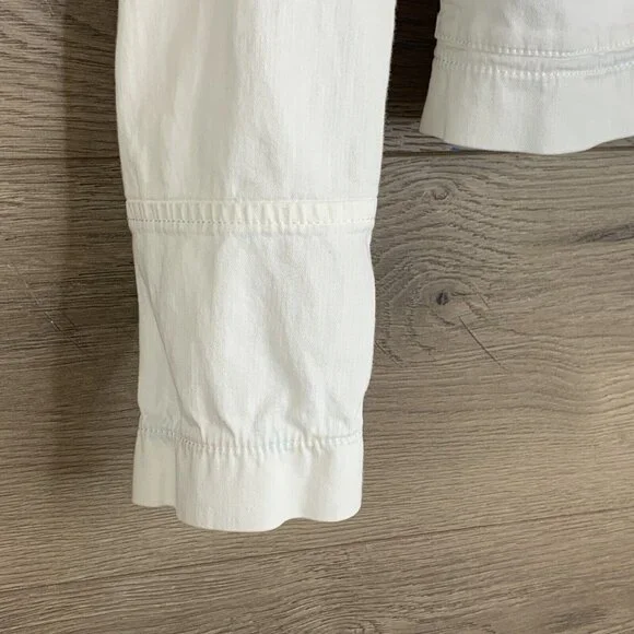 Emilio Pucci Firenze Jacket Womans Size 10 White Denim Stretch Made in Italy - Picture 3 of 15